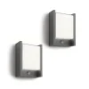 Philips Væglampe Med Sensor > LED-væglampe Arbour UE, 2-pak, sensor, 2.700 K