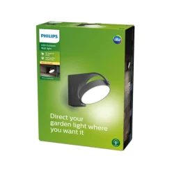 Væglamper ^ Philips Mimosa udendørs LED-væglampe, justerbar