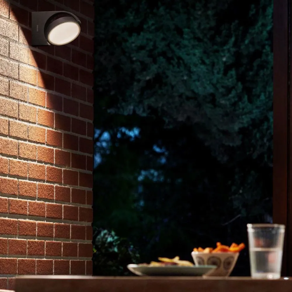 Væglamper ^ Philips Mimosa udendørs LED-væglampe, justerbar