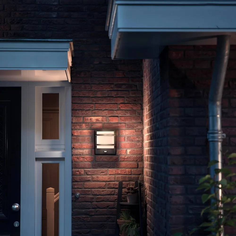 Væglampe Med Sensor ^ Philips myGarden Petronia LED-væglampe, sensor