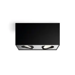 Philips Spotlights|Loftlamper > myLiving Box LED-spot, 2 lyskilder, sort