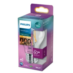 Philips Filament Pære|Led Pærer > SceneSwitch E27 LED-pære 7,5 W glødetråd
