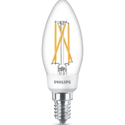 Dæmpbar Led-Pære|Filament Pære ^ Philips SceneSwitch E14 LED-stearinlys 4,3 W glødetråd