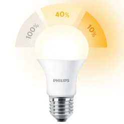 Philips Dæmpbar Led-Pære|Led Pærer > SceneSwitch E27 8W LED-pære 2.700K mat