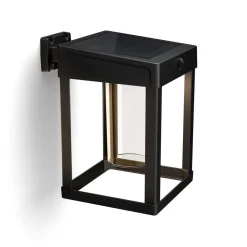 Solcelle Lampe Med Sensor|Væglampe Med Sensor ^ Philips solcelle-sensorlampe Camill sort/klar 14 x 14 cm