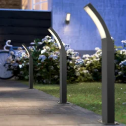 Gadebelysning ^ Philips Splay LED-vejlampe, 60 cm, 2.700 K, antracit, IP44