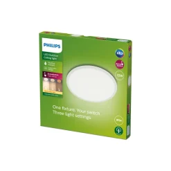 Philips Udendørs Loftlamper > SuperSlim LED IP54 Ø 25cm 2.700K hvid