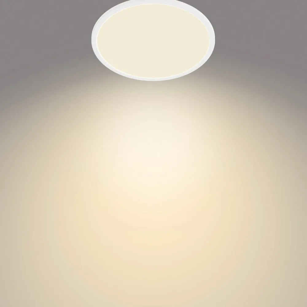 Philips Gang|Loftlamper > SuperSlim LED IP44 2.700K Ø 29,5 cm hvid