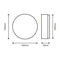 Philips Arbejdsrum/Kontor|Loftlamper > SuperSlim loftlampe 2.700K Ø42cm hvid