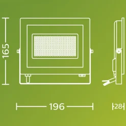 Philips Udendørs Spot > udendørs LED-spot Lois UE flood, 24 W, 3.000 K, IP65