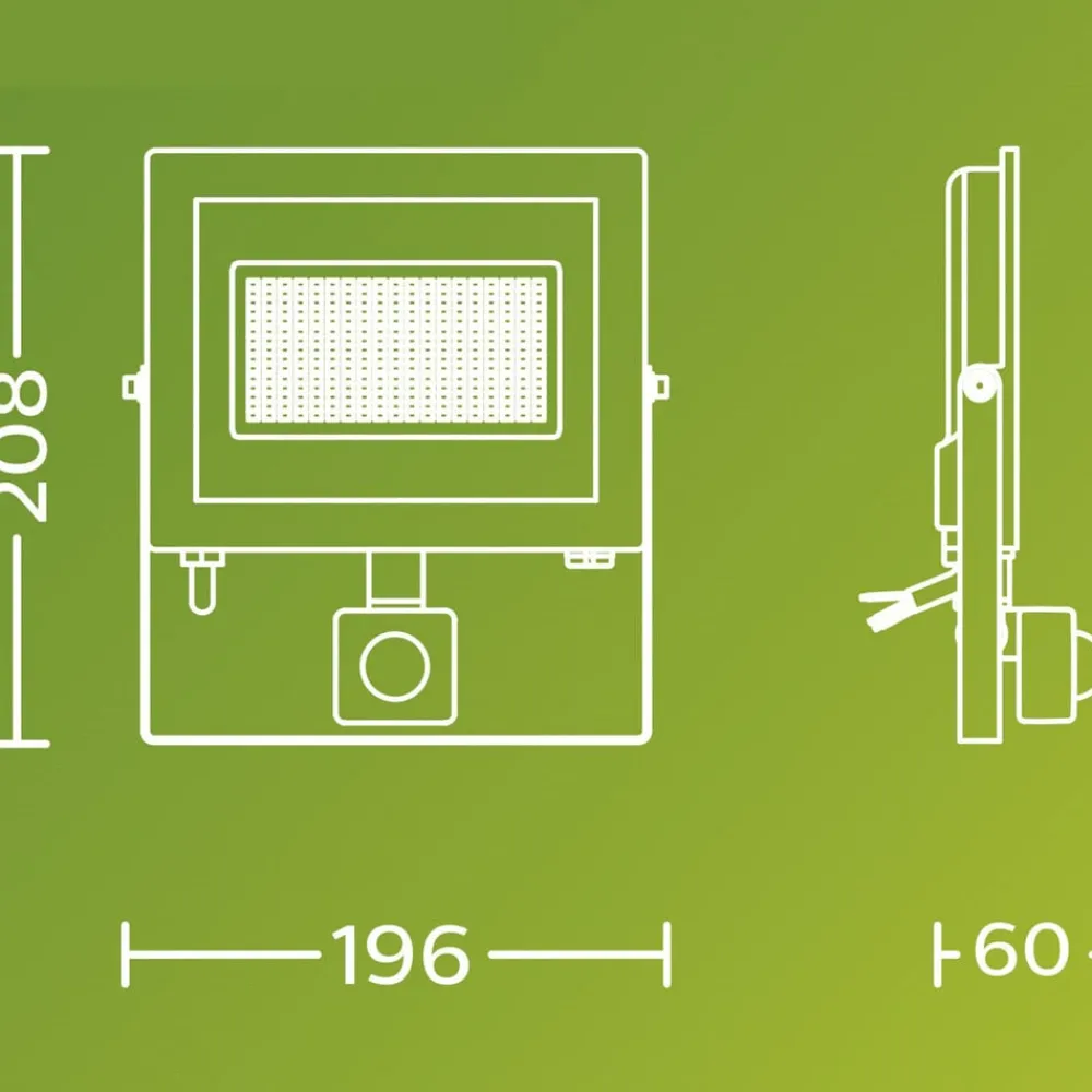 Udendørs Spot ^ Philips udendørs LED-spot Lois UE Sensor, 24 W, 3.000 K IP65