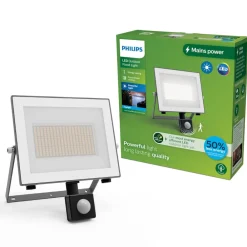 Udendørs Spot ^ Philips udendørs LED-spot Lois UE Sensor, 24 W, 5.000 K IP65