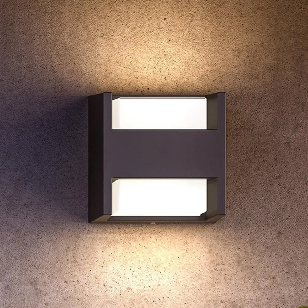Væglamper ^ Philips udendørs LED-væglampe Arbour UE 2-sæt 2 lyskilder 2700 K