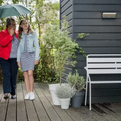 Væglampe Med Sensor|Væglamper ^ Philips udendørs LED-væglampe Bustan Sensor 2.700 K
