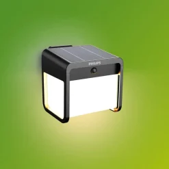 Philips Solcelle Lampe Med Sensor|Væglampe Med Sensor > udendørs LED-væglampe Ezra UE, plast, IP44