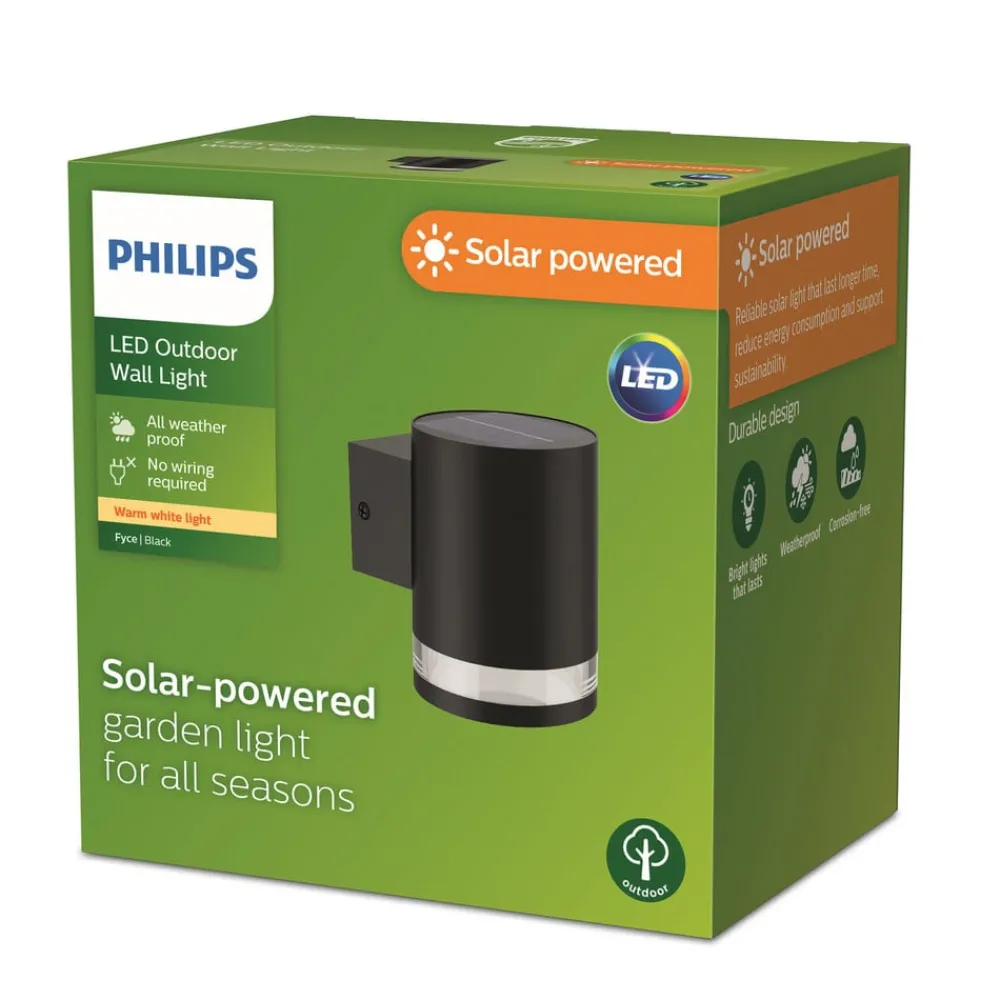 Philips Solcellelamper|Væglamper > udendørs LED-væglampe Fyce