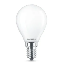 Philips Dæmpbar Led-Pære|Led Pærer > WarmGlow LED Classic E14 P45 3,4 W mat