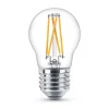 Dæmpbar Led-Pære|Filament Pære ^ Philips WarmGlow LED-pære E27 P45 2,5 W klar