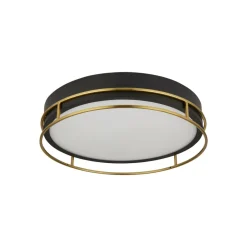 Searchlight Loftlamper > Phoenix loftslampe, Ø 40 cm, sort/messing, IP44
