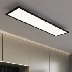 Briloner Loftlamper|Loftlamper > Piatto LED-panel CCT fjernbetjening 100x25 sort