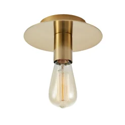 Loftlamper ^ Markslöjd Piatto loftlampe med E27-fatning, messing