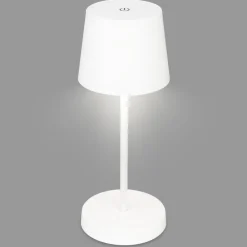 Briloner Dekorationsbelysning|Terrassebelysning > Piha LED-bordlampe med genopladeligt batteri, hvid