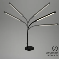 Briloner Arbejdsrum/Kontor|Bordlamper > Pivaz LED-bordlampe, touch-dæmper, sort