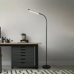 Briloner Arbejdsrum/Kontor|Gulvlamper > Pivaz LED-gulvlampe justerbar berøringsdæmper sort