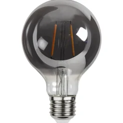 STAR TRADING Filament Pære|Led Pærer > Plain Smoke E27 G80 LED-pære 1,8 W, 2.100 K 80 lm