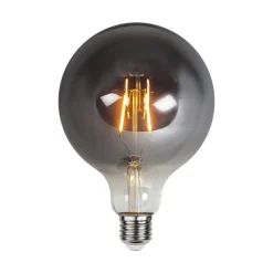 STAR TRADING Filament Pære|Led Pærer > Plain Smoke E27 LED-globepære 1,8 W 2.100K Ø 125mm