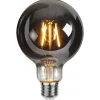 Filament Pære|Led Pærer ^ STAR TRADING Plain Smoke E27 LED-globepære 1,8 W 2.100K Ø 95mm