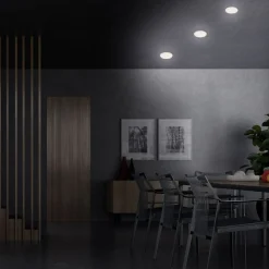 Briloner Loftlamper|Indbygningsspots > Plat LED-indbygningsspot, hvid, Ø 10 cm, 4.000K