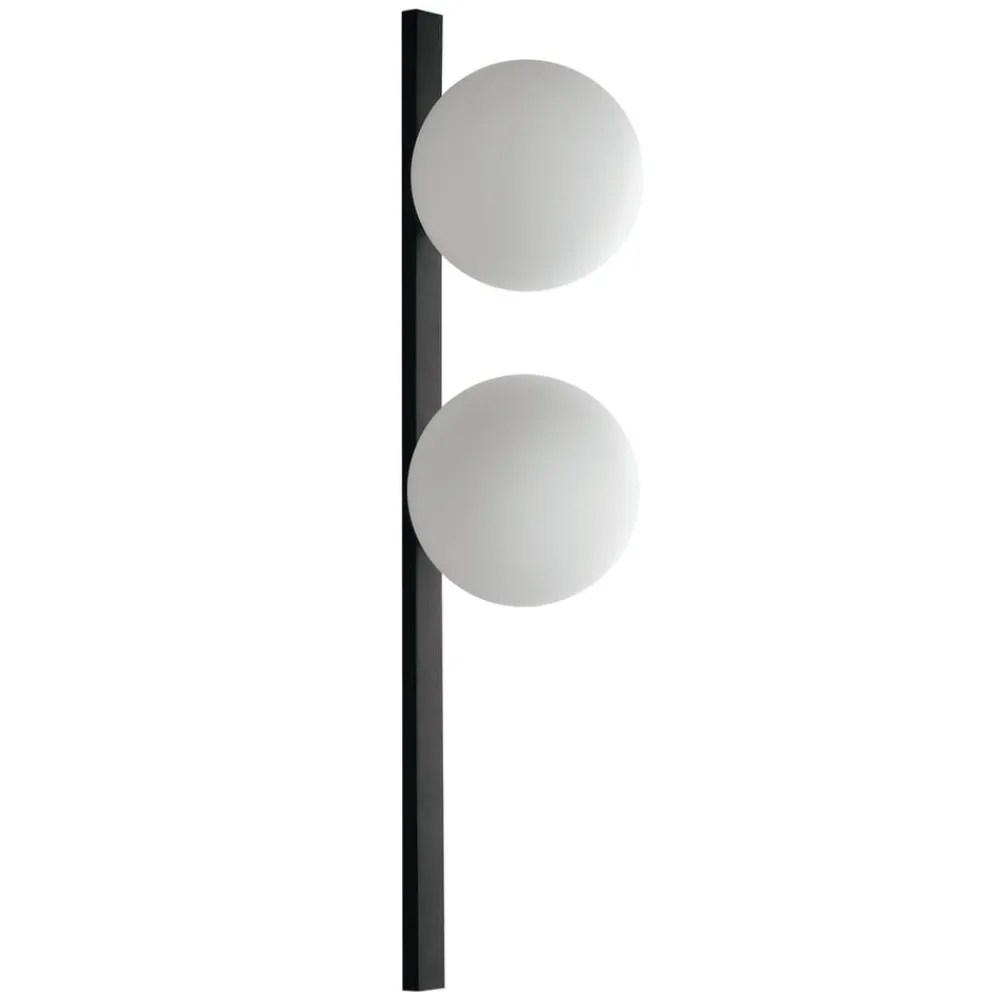 Eco-Light Væglamper > Pluto væglampe, 2 lyskilder, sort/hvid, afbryder