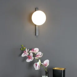 Eco-Light Væglamper|Væglamper > Pluto væglampe, 1 lyskilde, sort/hvid, afbryder