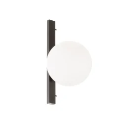 Eco-Light Væglamper|Væglamper > Pluto væglampe, 1 lyskilde, sort/hvid, afbryder
