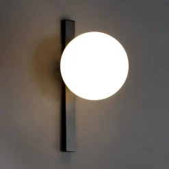 Eco-Light Væglamper|Væglamper > Pluto væglampe, 1 lyskilde, sort/hvid, afbryder