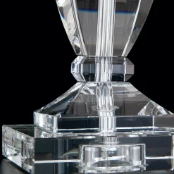 ORION Bordlamper > Pokal bordlampe med krystal, krom/hvid