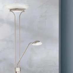 Gulvlamper|Gulvlamper ^ FISCHER & HONSEL Pool LED-gulvlampe med læsearm, CCT-funktion