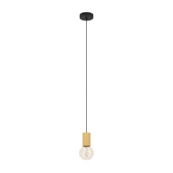 Pendellamper ^ EGLO Pozueta 1 hængelampe, 1 lyskilde, sort/brun