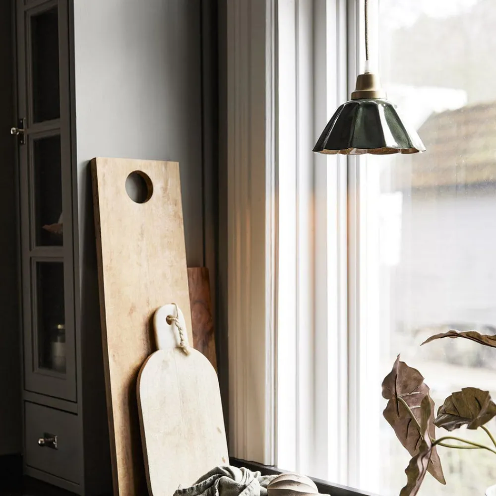 Pendellamper|Pendellamper ^ PR Home Hængelampe Ester, grøn, Ø 17 cm, jern, stik