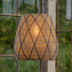 PR Home Udendørs Pendellamper|Terrassebelysning > Lollo udendørs pendel, naturligt rattan-look, Ø 38 cm