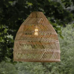 PR Home Udendørs Pendellamper > Maja hængelampe, naturlig rattan, Ø 53 cm, IP44