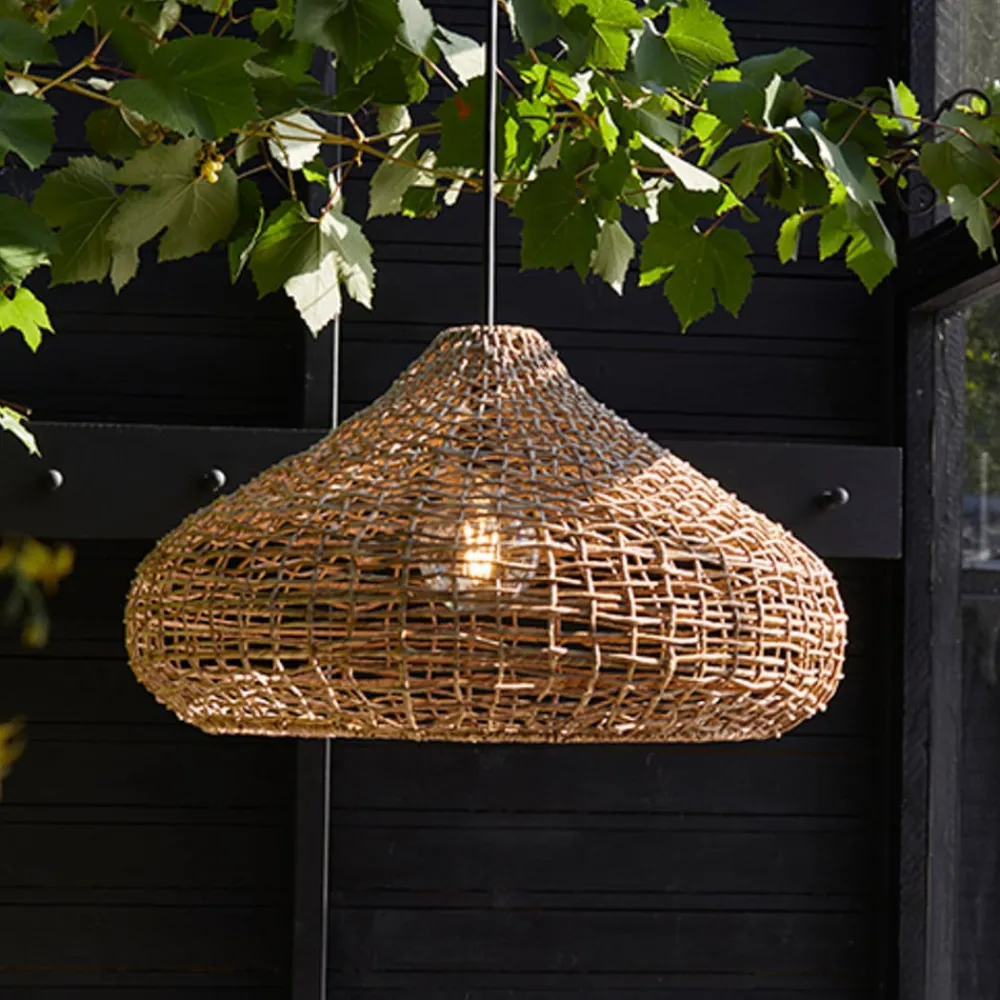 Udendørs Pendellamper ^ PR Home Mira udendørs hængelampe, Lampakanay, stik, Ø 58 cm