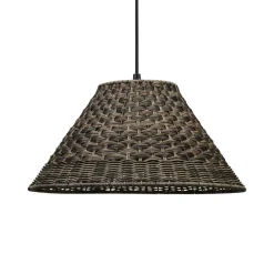 Udendørs Pendellamper ^ PR Home udendørs hængelampe LISEN, brun, stik, Ø 45 cm