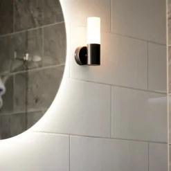 PR Home Væg- Og Spejllamper|Væglamper > væglampe til badeværelset Beta, sort, IP44