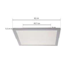 Arbejdsrum/Kontor ^ PRIOS Dinvoris LED-panel, CCT, 62 cm x 62 cm