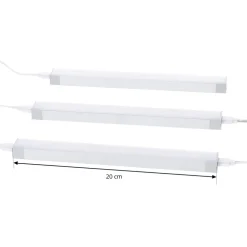PRIOS Underskabsbelysning > Esbena LED-underskabsbelysning CCT 20 cm sæt med 3 stk