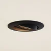 PRIOS Gang|Loftlamper > forsænket loftlampe Fibur, sort, aluminium, Ø 8,2 cm