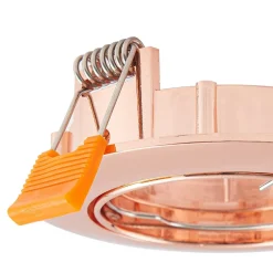 PRIOS Gang|Loftlamper > forsænket loftlampe Fibur, kobber, aluminium, Ø 8,2 cm