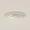 PRIOS Gang|Loftlamper > forsænket loftlampe Fibur, hvid, aluminium, Ø 8,2 cm